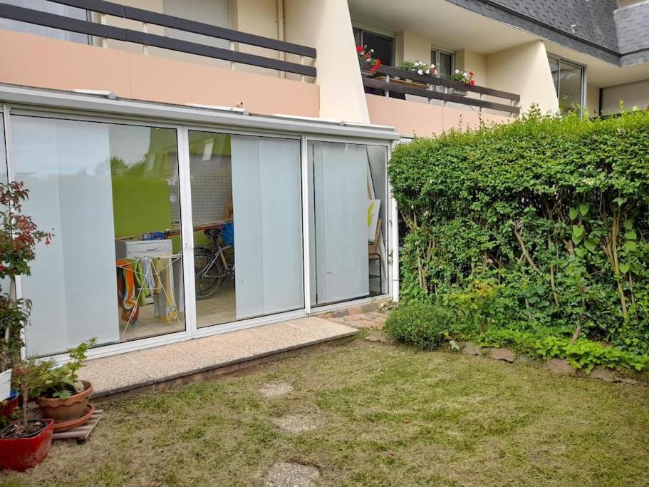 F1 véranda jardinet en résidence front de mer Bernières-sur-Mer Extérieur photo
